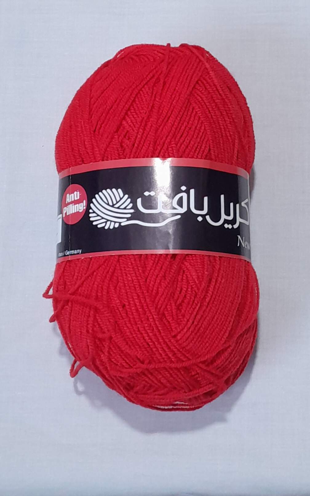 نخ کاموا اکریل بافت کلاف ۱۰۰ گرم ۳۵۰ متر قرمز